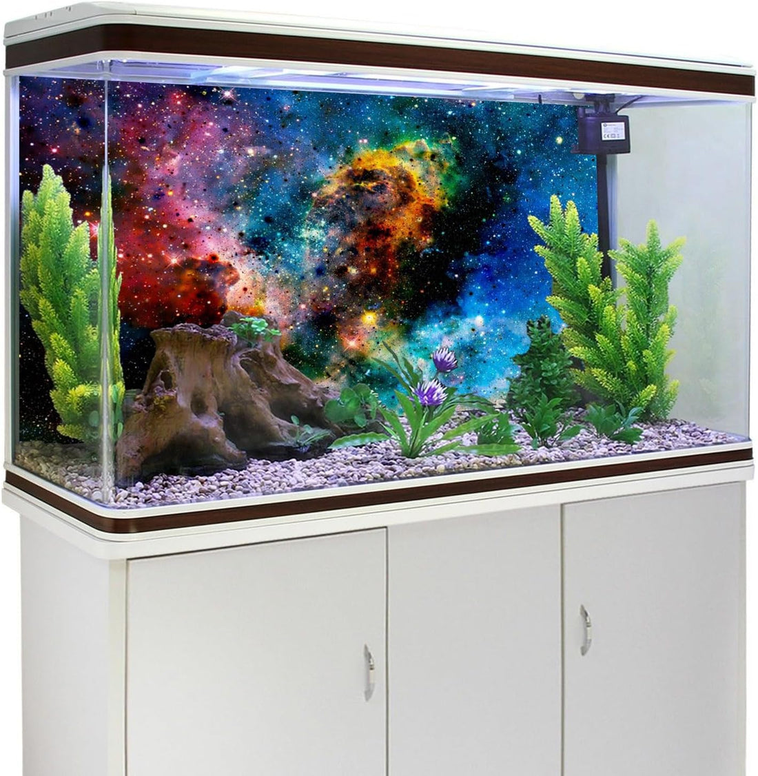 72x18 inches Galaxy Aquarium Background Stars Universe Fish Tank
