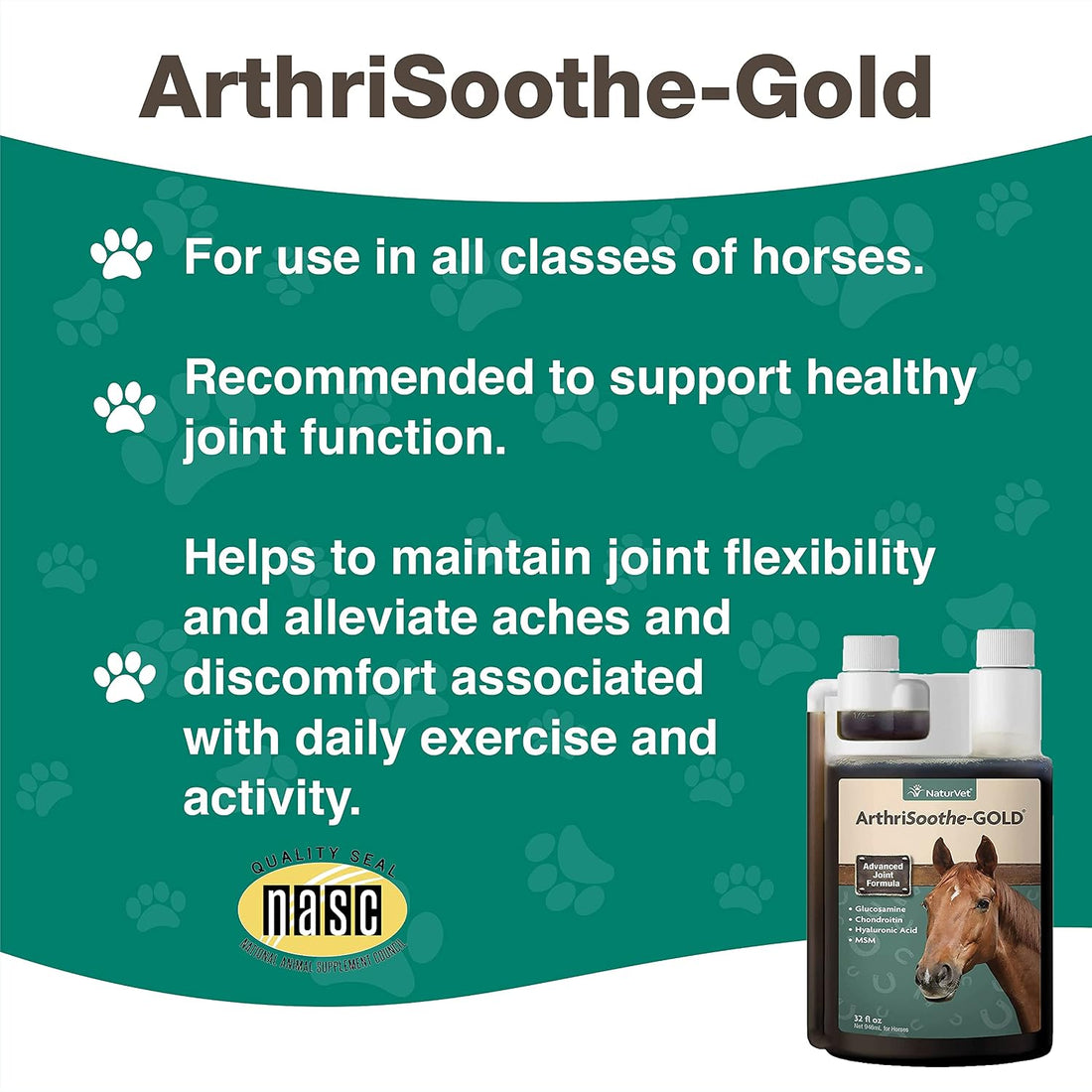 NaturVet ArthriSoothe-Gold Advanced Equine Glucosamine Joint