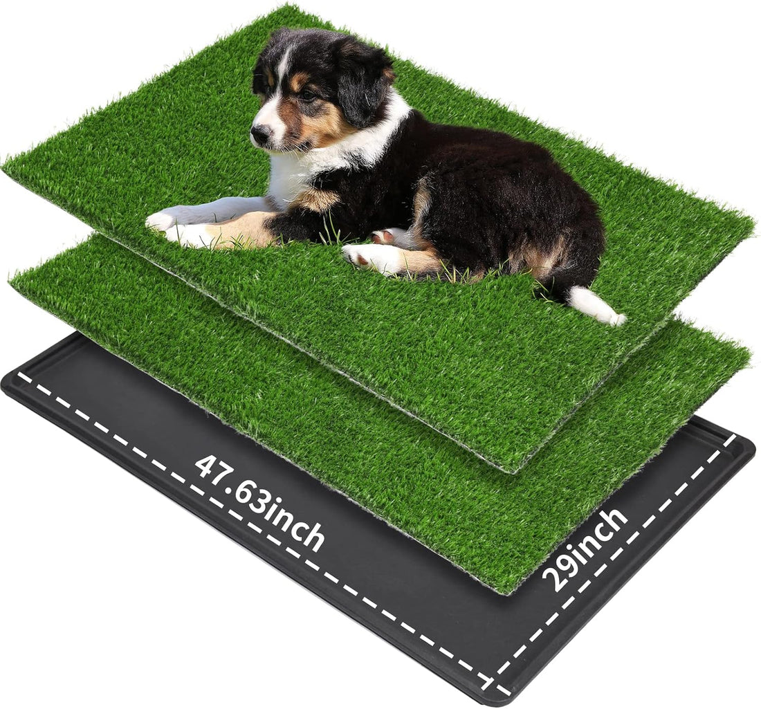 LOOBANI Dog Grass Pad with Tray - 16x20in for Apartment Balcony Use