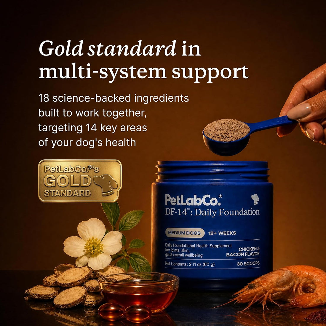 PetLab Co. DF-14 Daily Foundation Supplement for