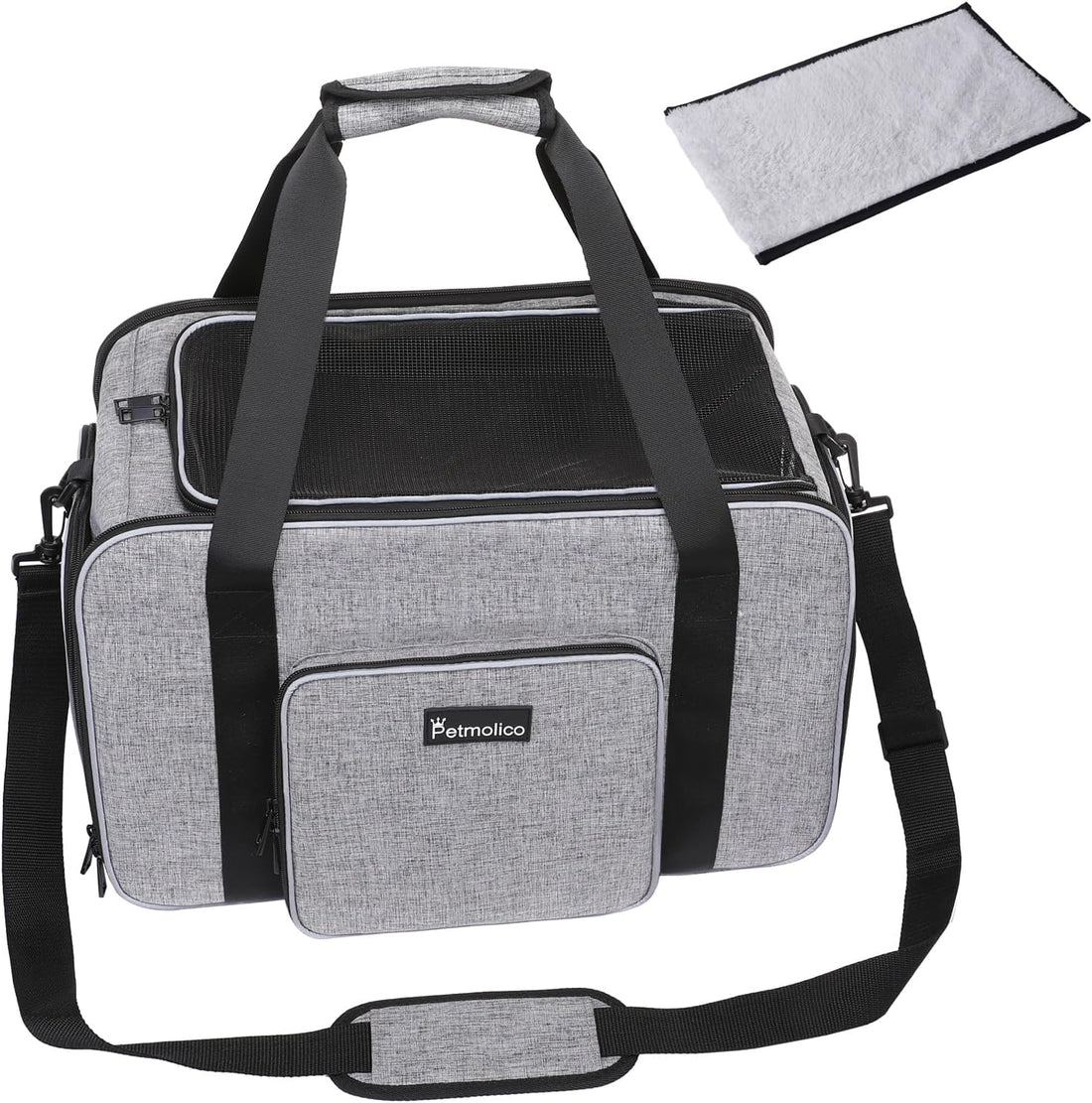 Petmolico Cat Carrier Soft-Sided Airline Approved, Medium