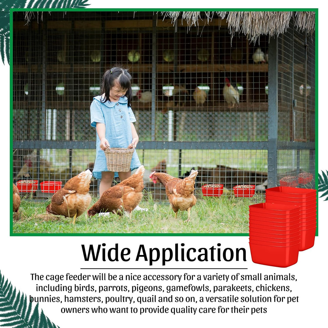 Zhehao 20 Pcs Poultry Water Cups Chicken Waterer Cups 18 oz