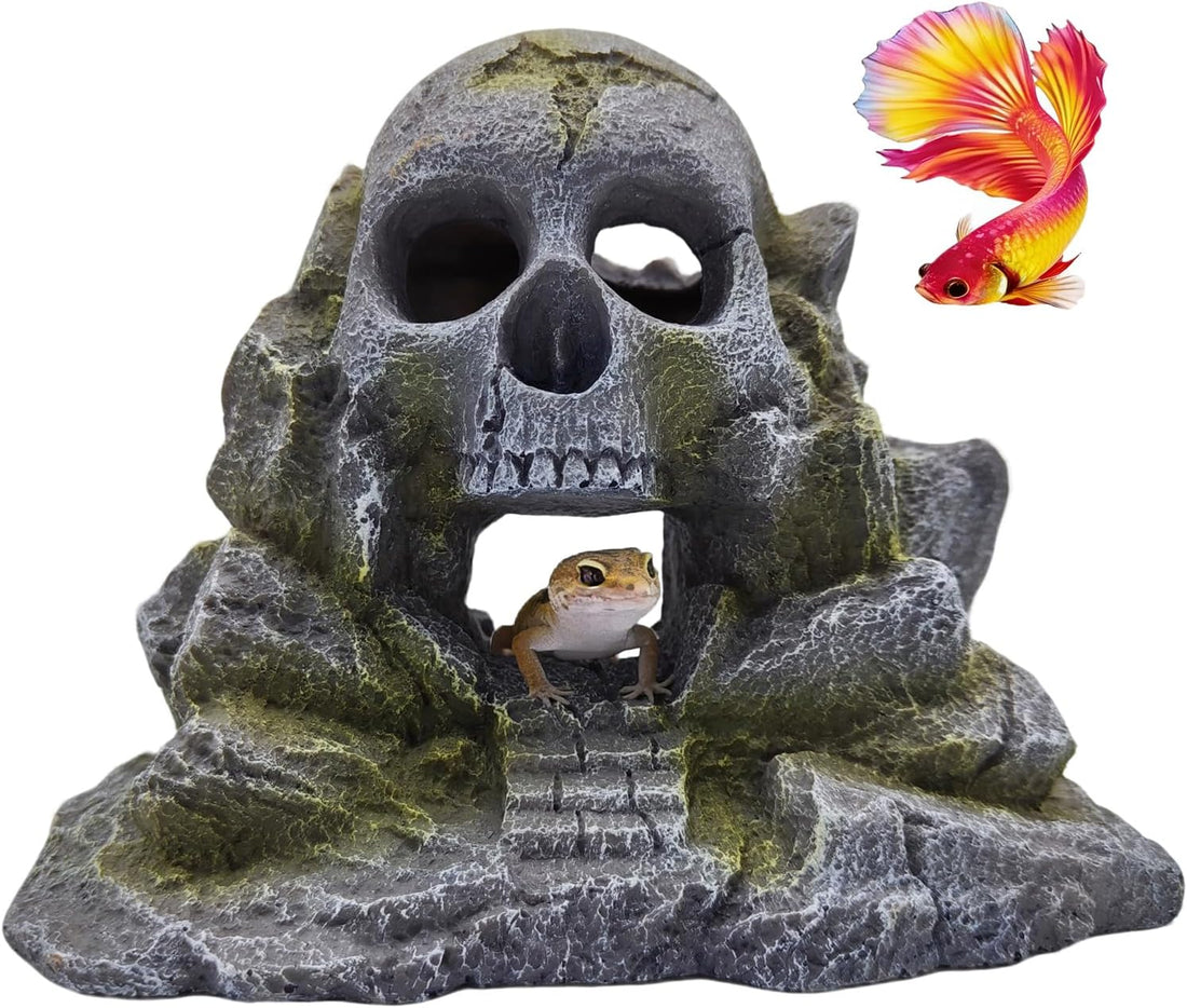 Aquarium Decoration Beta Fish Shrimp Reptile Rocks Hiding Cave