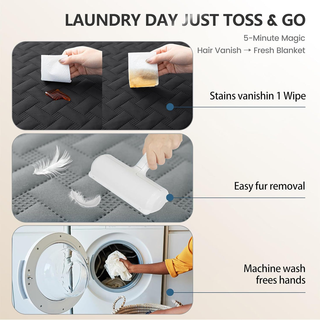 gogobunny 100% Double Sided Waterproof Dog Blanket Soft Pet Bed Cover