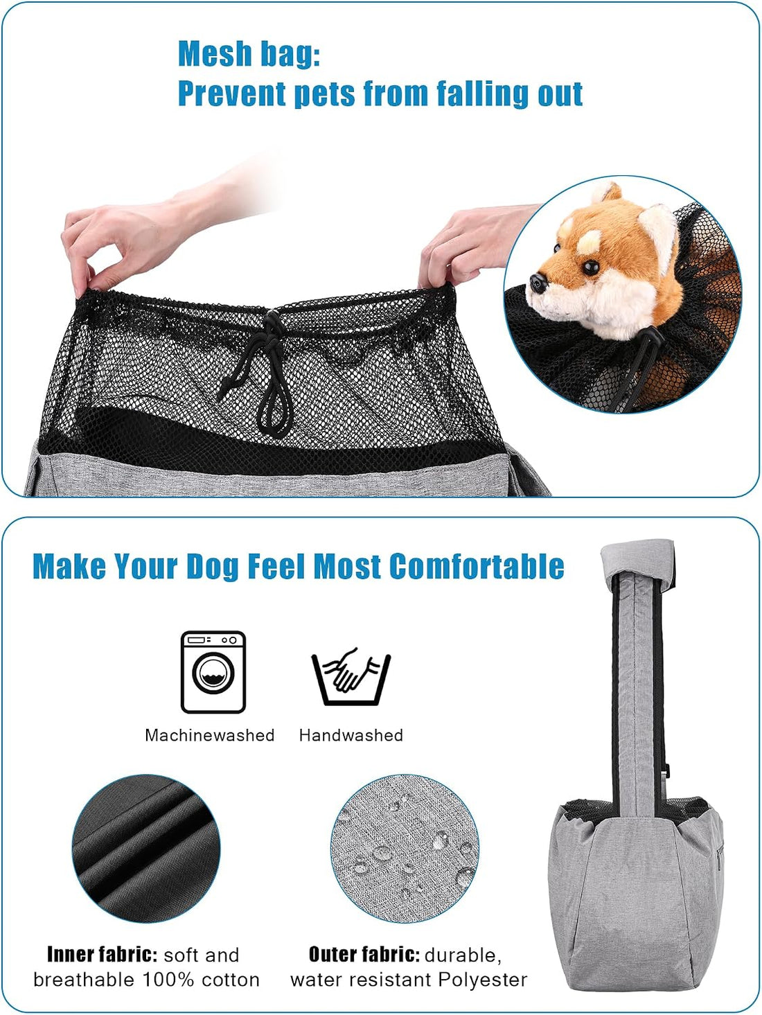 Ownpets XL Dog Sling 15-25lbs
