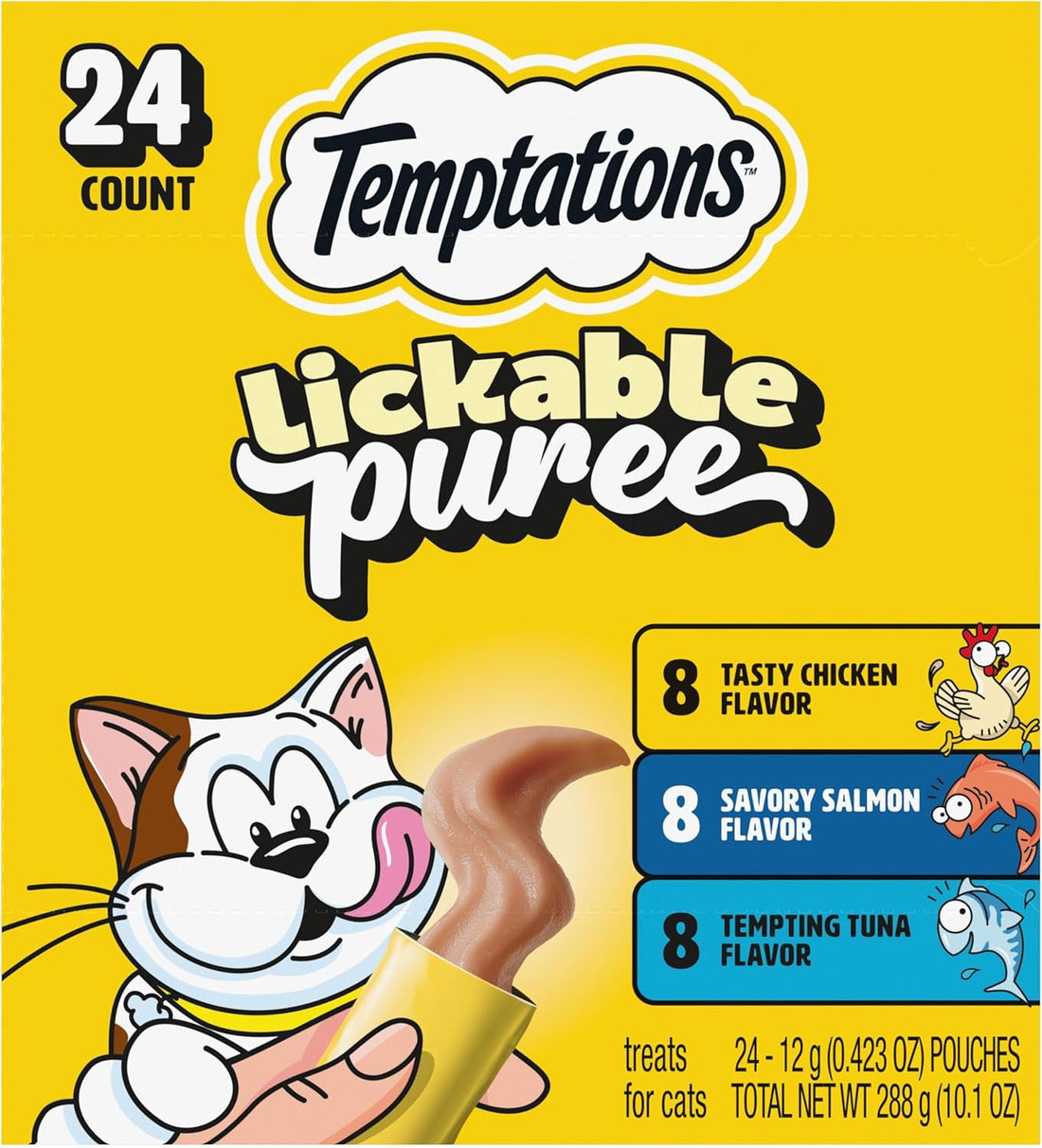 Temptations Creamy Puree Lickable Cat Treats