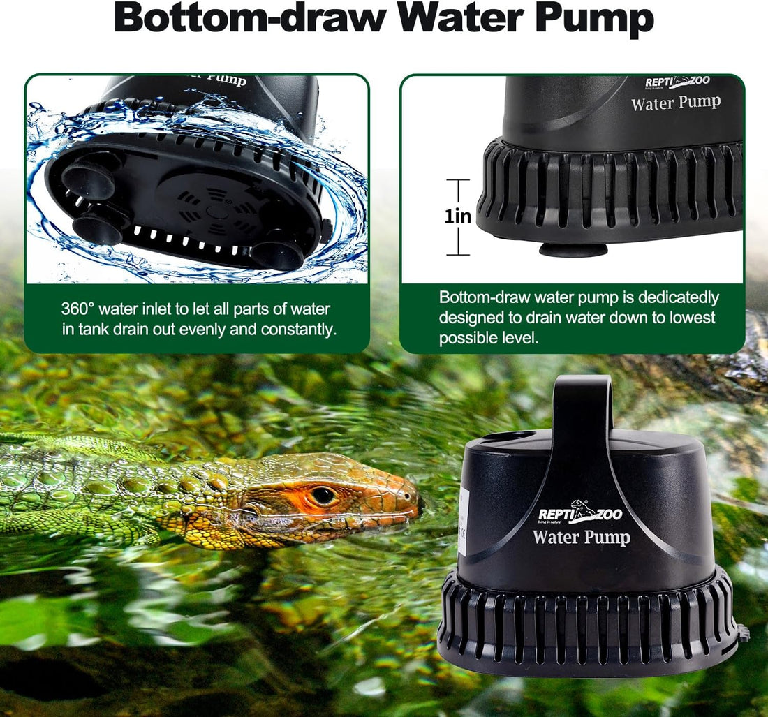 REPTIZOO Low Water Level Drain Pump