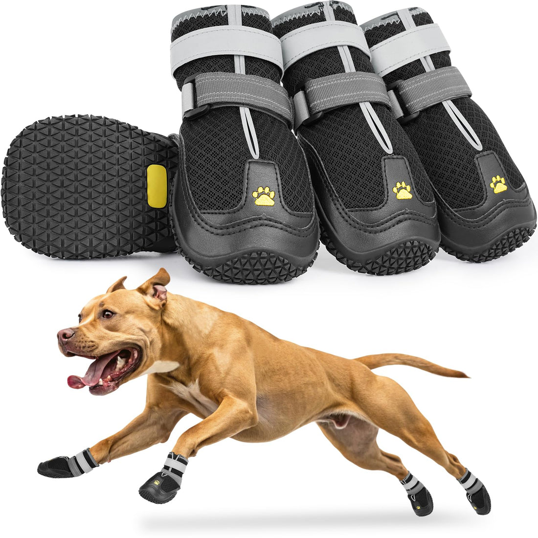 LUCKYPAW Dog Shoes for Large Medium Dogs