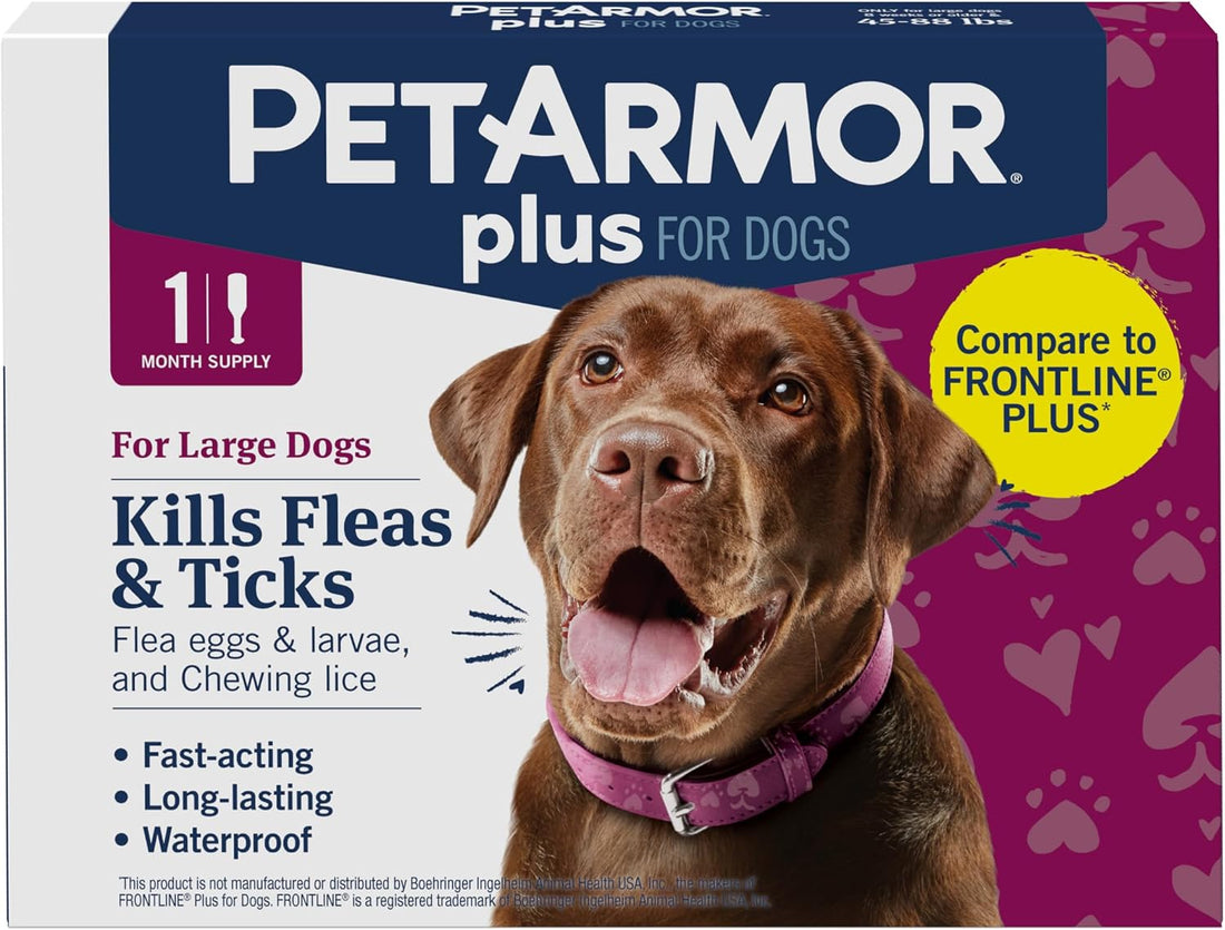 PetArmor Plus Flea & Tick Topical Dogs 5-22 lbs, 1-Month