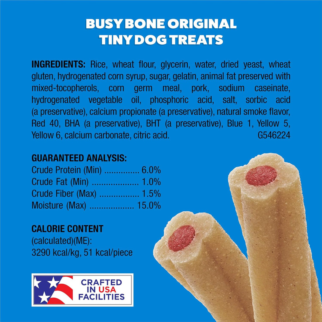 Purina Busy Bone Tiny Toy Breed Dog Chew Treats, Original, 60 ct Pouch
