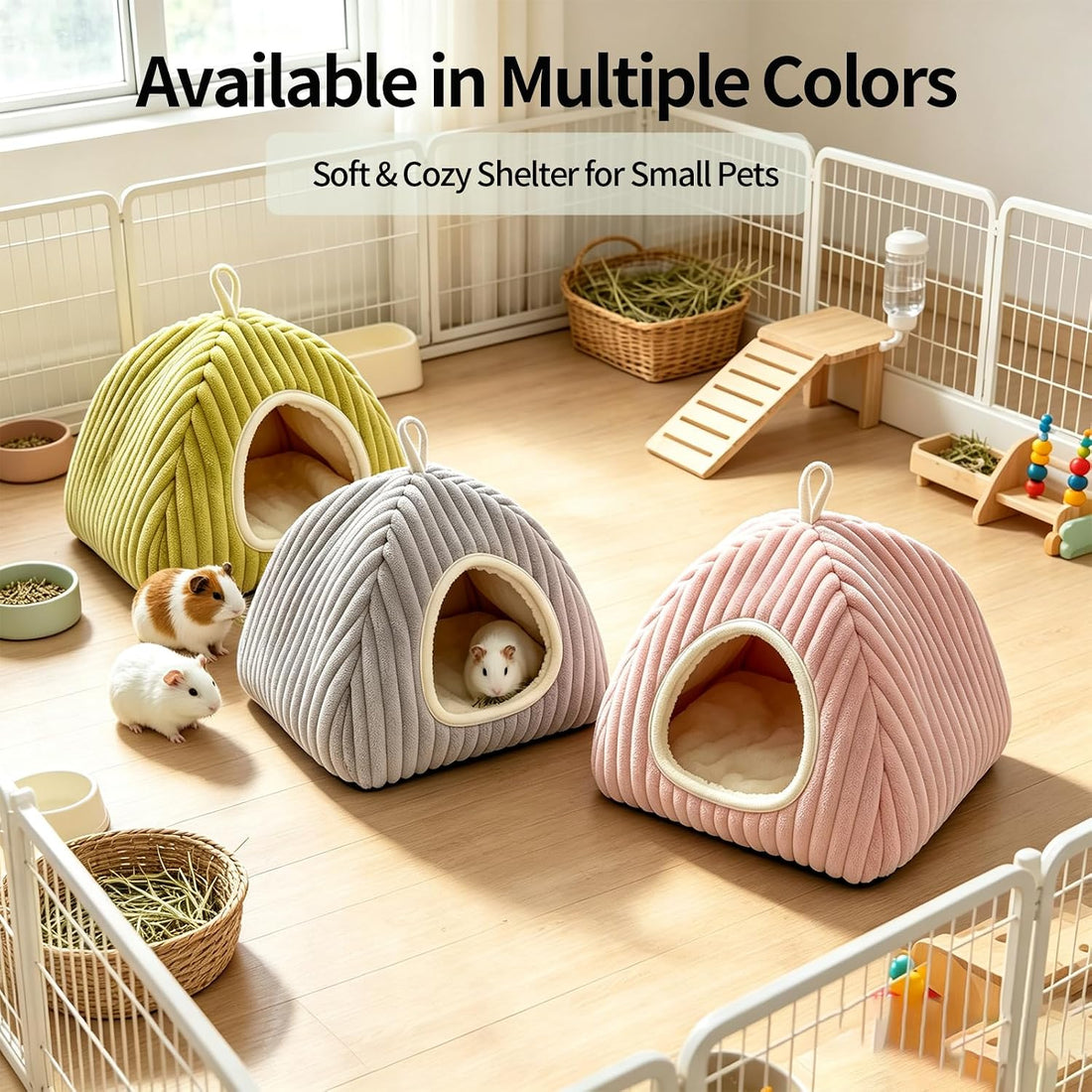 Guinea Pig Hideout Bed, Dwarf Bunny Enclosed Cave