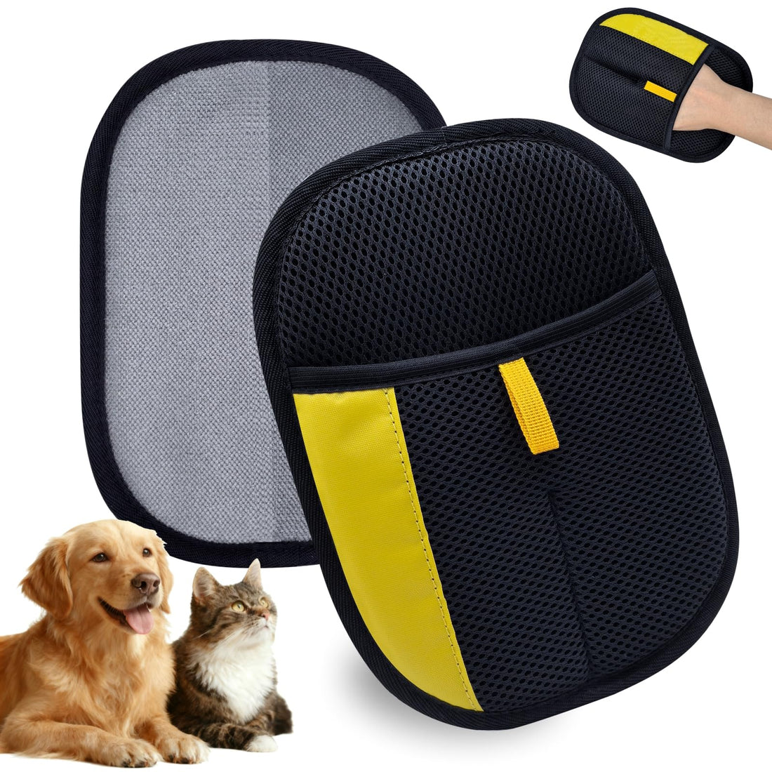 XIDEAEO Pet Hair Removal Glove for Dogs & Cats