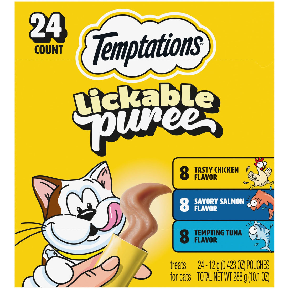 Temptations Creamy Puree Lickable Cat Treats