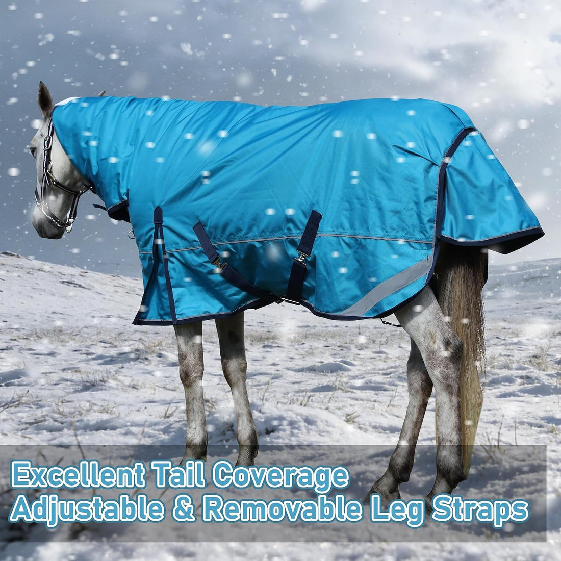 LEAFOREST 1680D Turnout Winter Horse Blanket Heavy Weight 300g Fill