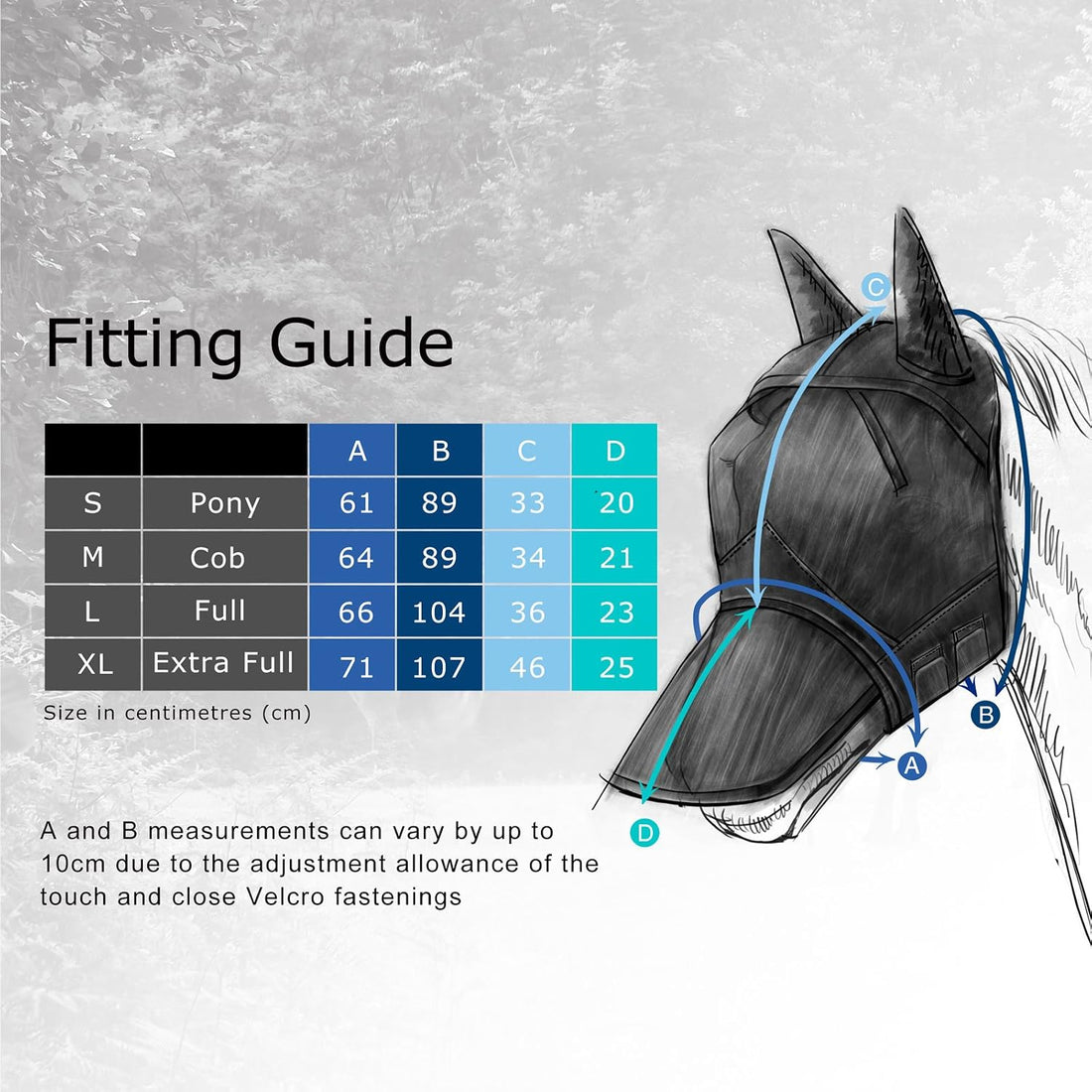 Harrison Howard CareMaster Pro Luminous Fly Mask Large Eye Space