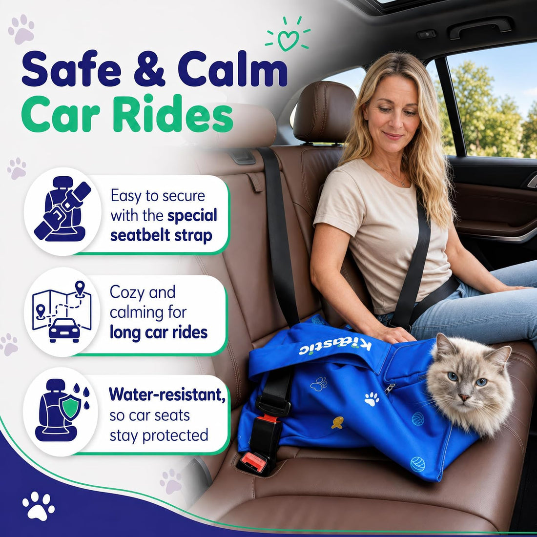 Cat Carrier Pouch - Soft Calming Sling, Vet, Grooming
