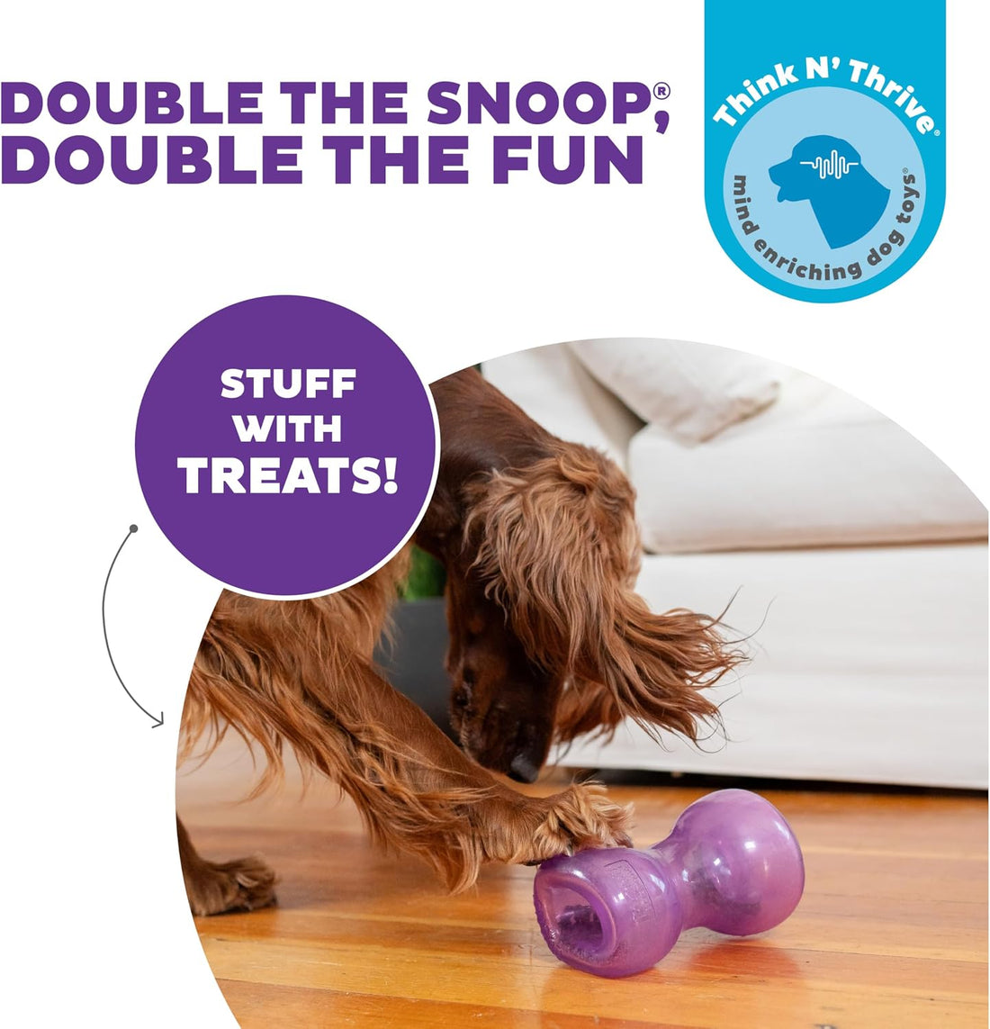 Outward Hound Double Snoop Interactive Treat Dispensing Dog Toy