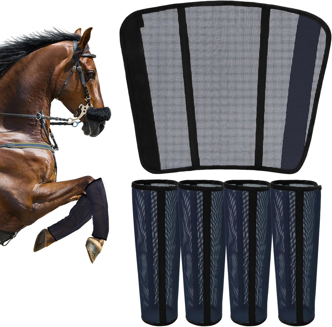 Fly Boots for Horses Set of 4 – Innovative Curved-Edge Design