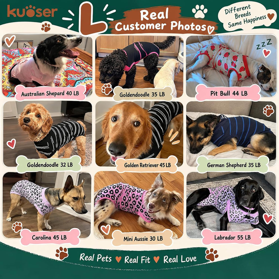 Kuoser Dog Recovery Suit After Surgery