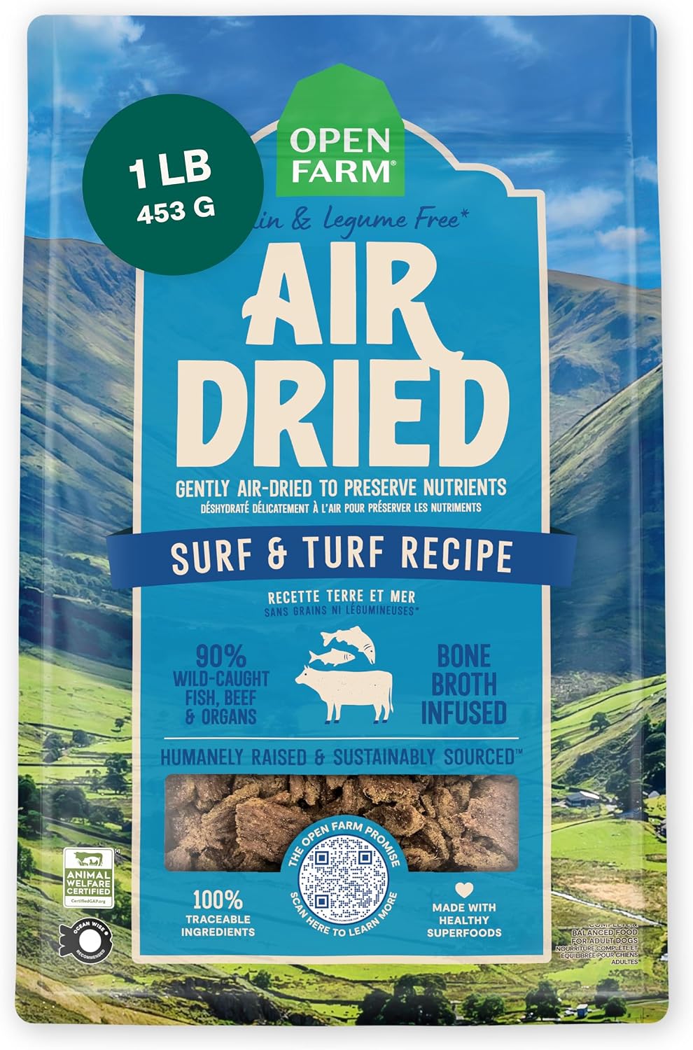 Open Farm Air Dried Dog Food, Grain-Free Harvest Chicken Recipe