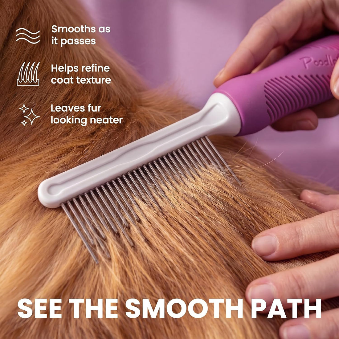 Poodle Pet Dematting & Detangling Comb