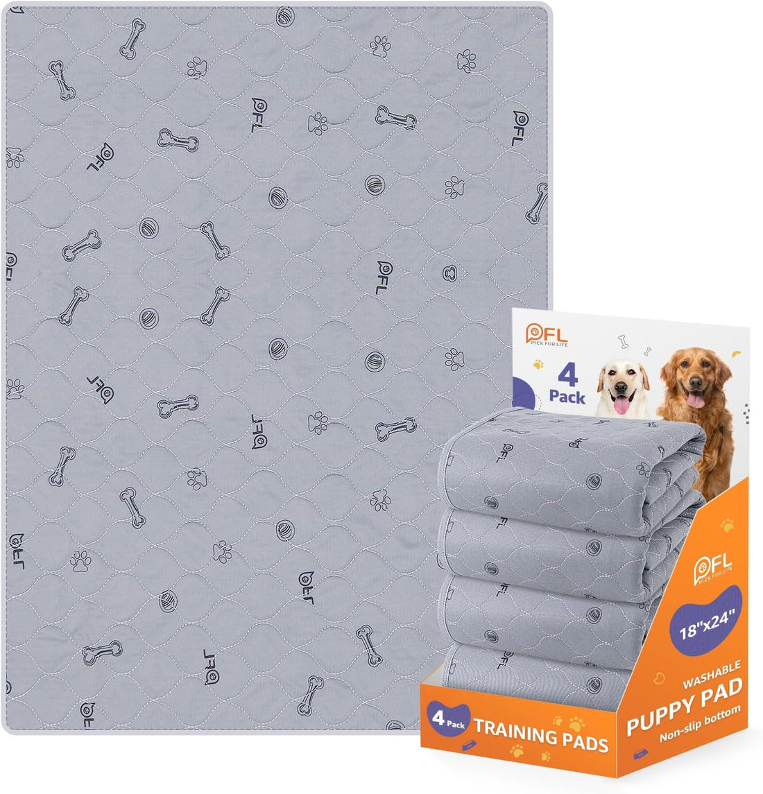 Washable Puppy Pads, Absorbent Pee Pads for Dogs, Potty Training