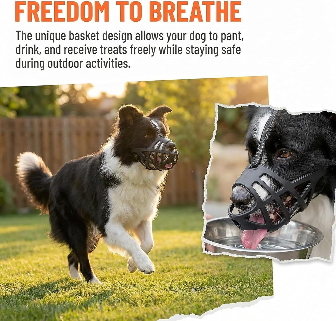 Breathable Basket Dog Muzzle for Extra Large Dogs