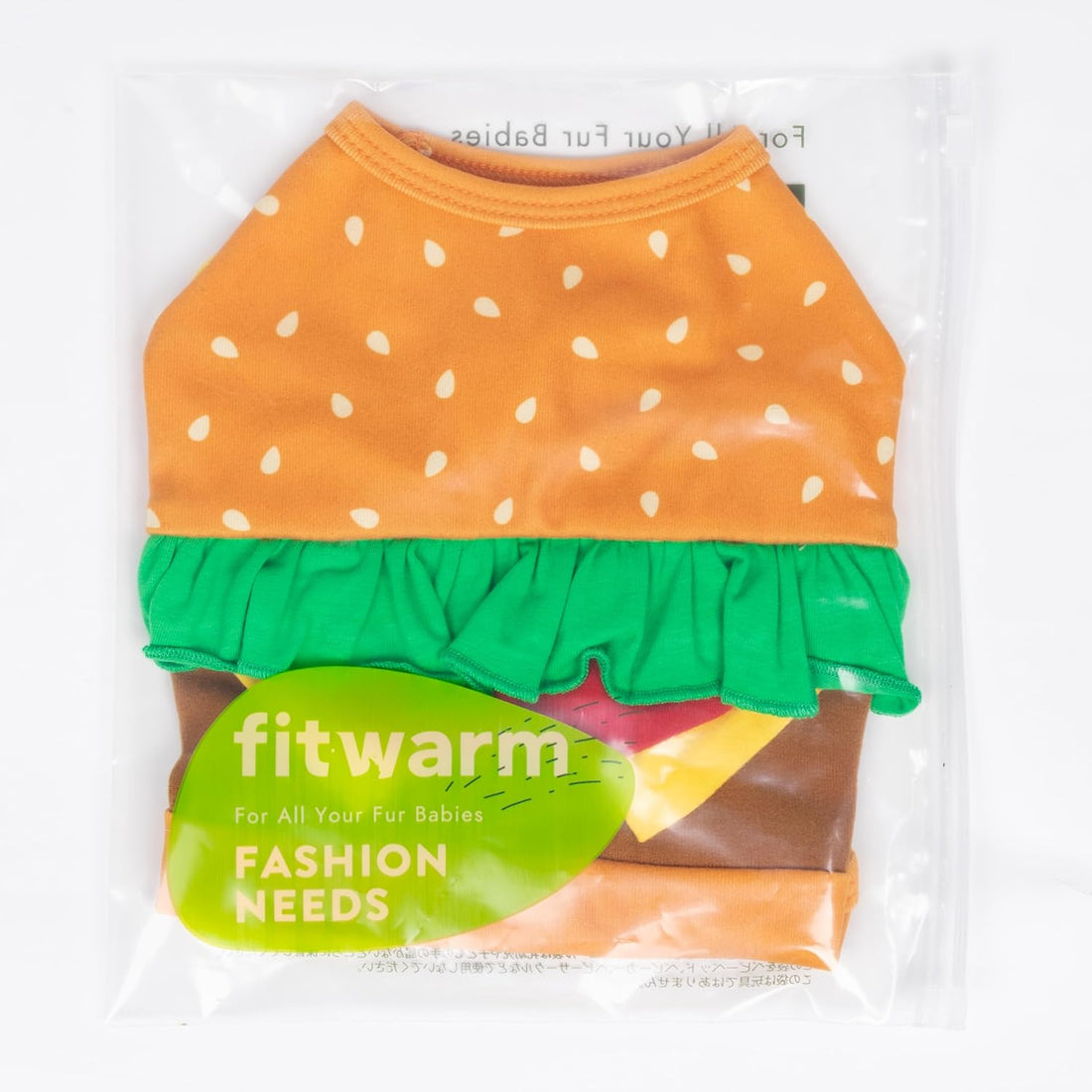 Fitwarm Halloween Dog Hamburger Costume