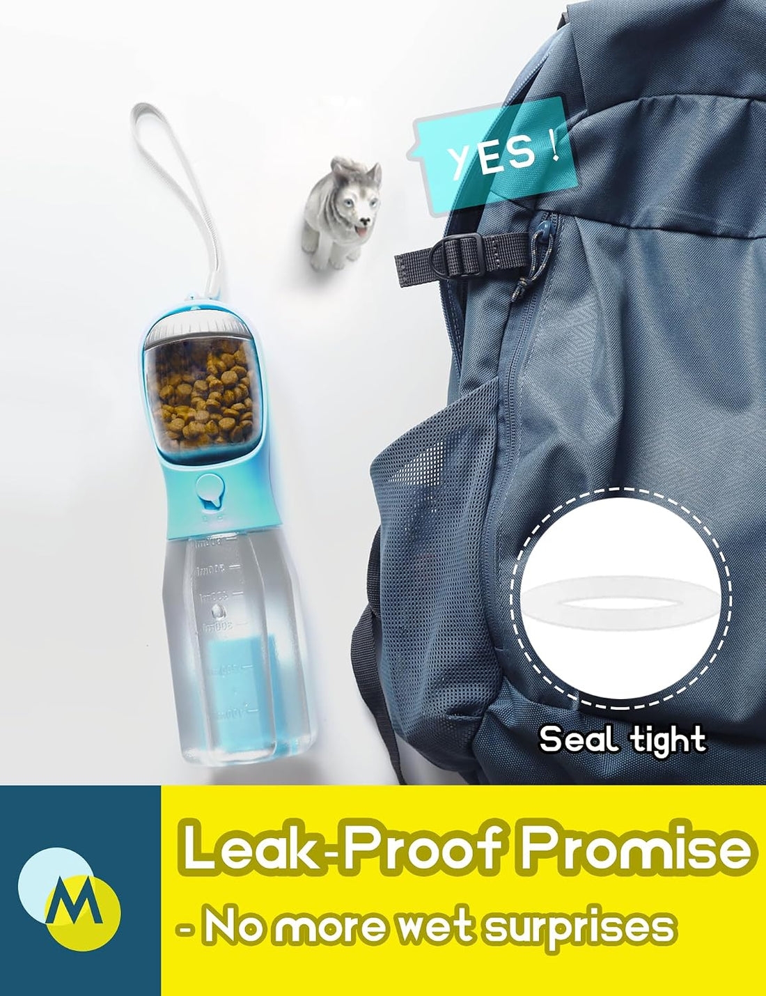 MoonyMars Portable Water Bottle for Dogs