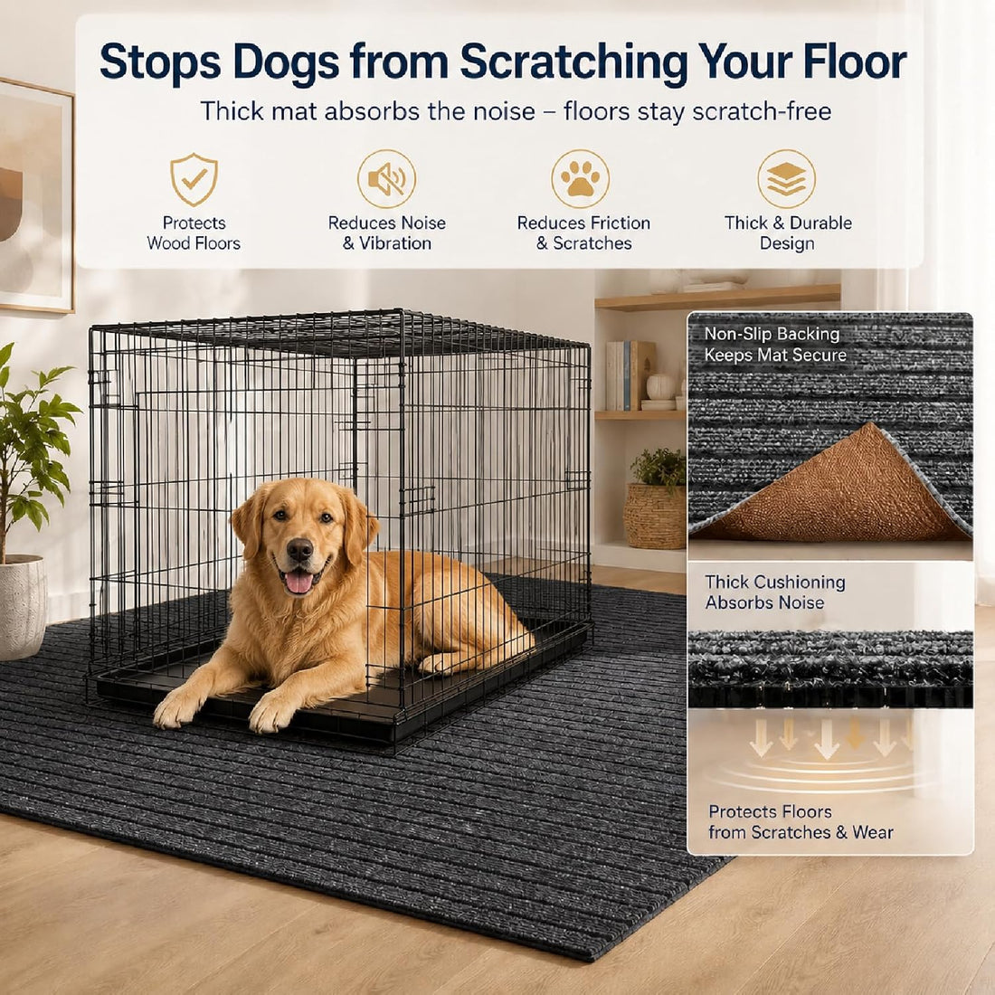 60 * 46in Mat for Under Dog Crate