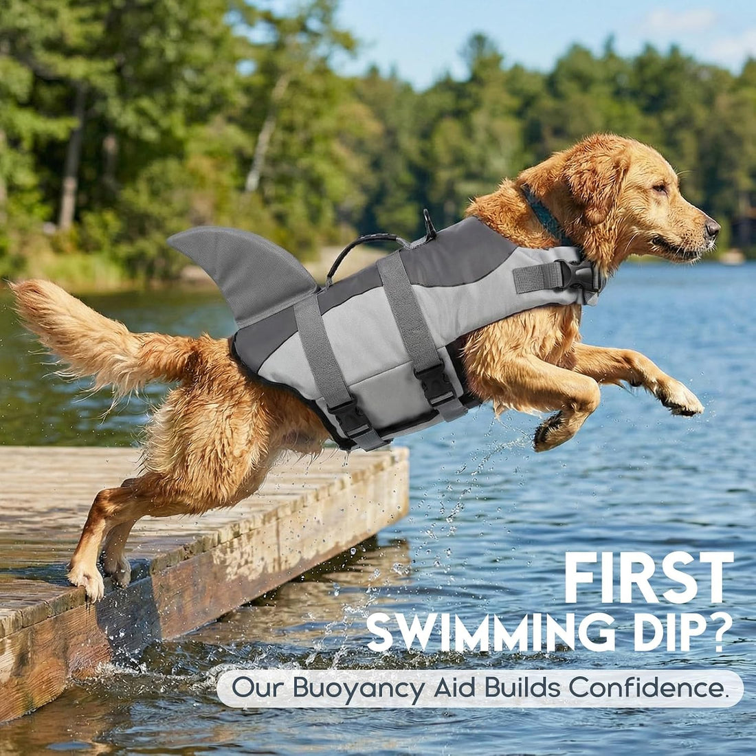 ASENKU Dog Life Jacket - Pet Safety Vest for Swimming & Boating