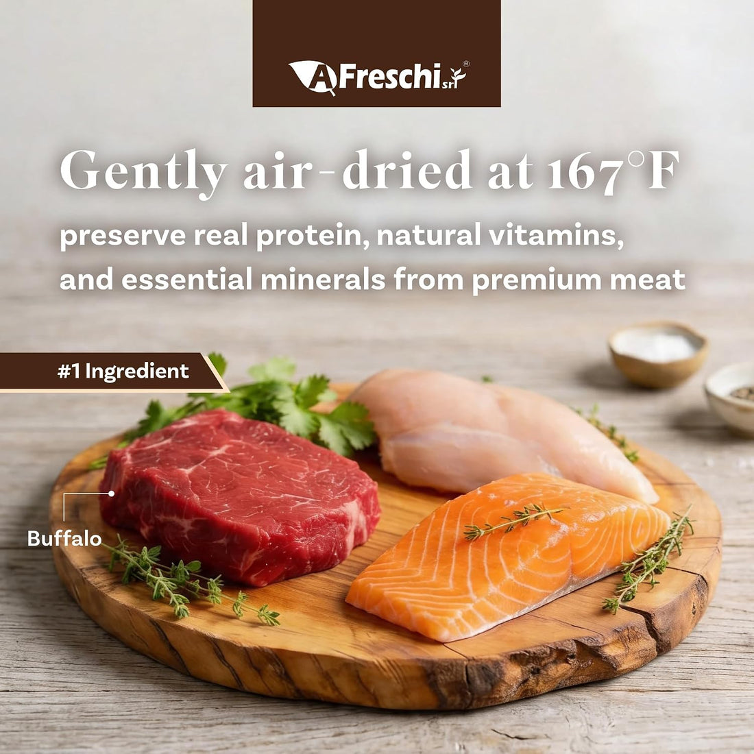 A Freschi srl® Air-Dried Dog Food Recipe, 1 lb