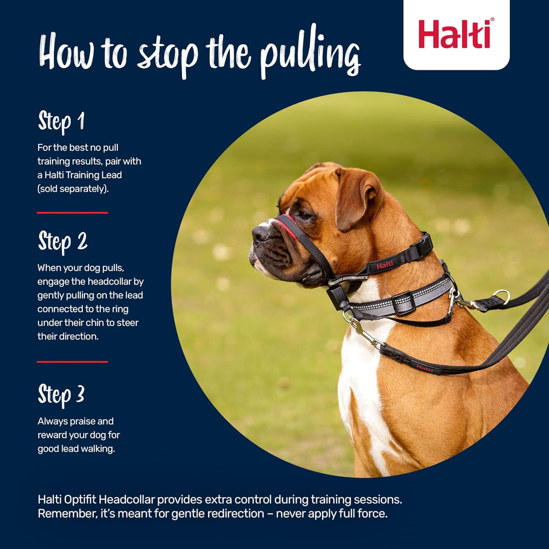 Halti Optifit Headcollar for Dogs | Size L