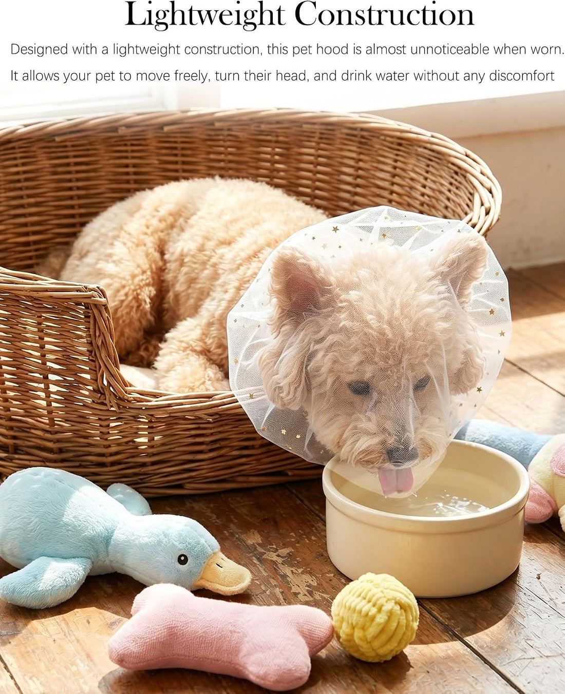 8 Pack Dog Anti-Lick Hood,Breathable Mesh Design with Adjustable