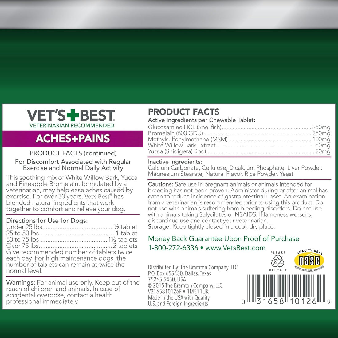 Vet’s Best Dog Pain Relief Supplement