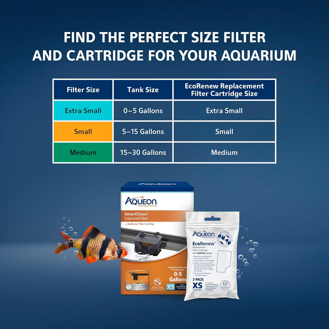 Aqueon QuietFlow Internal Filter with SmartClean Technology