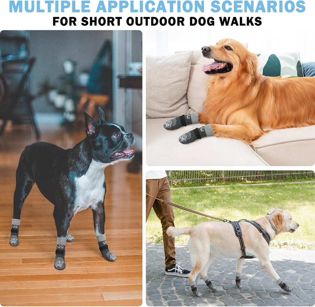 SCENEREAL Anti Slip Dog Sock to Prevent Licking Paws for Hardwood