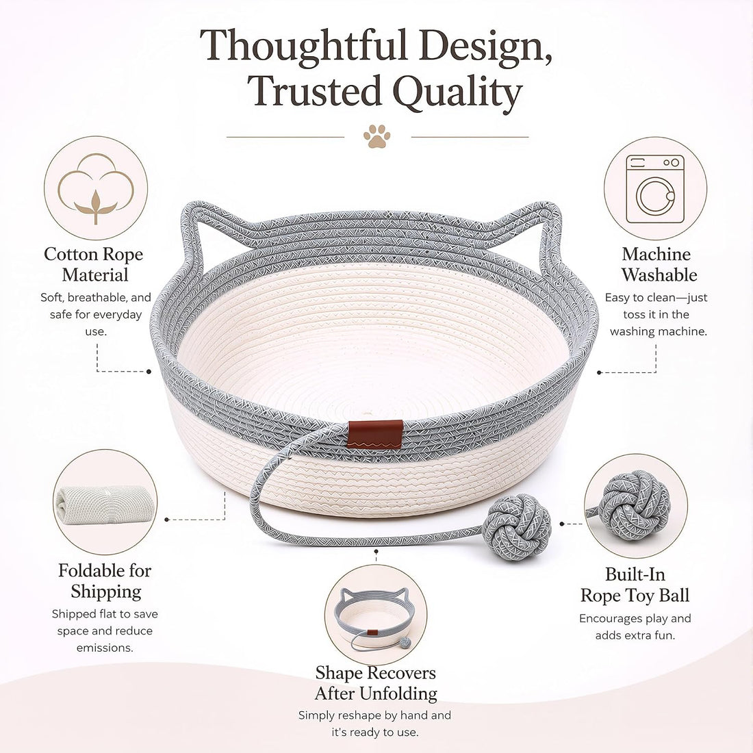 Large Instinct Basket for Cats: 20 Inch Space to Stretch & Turn