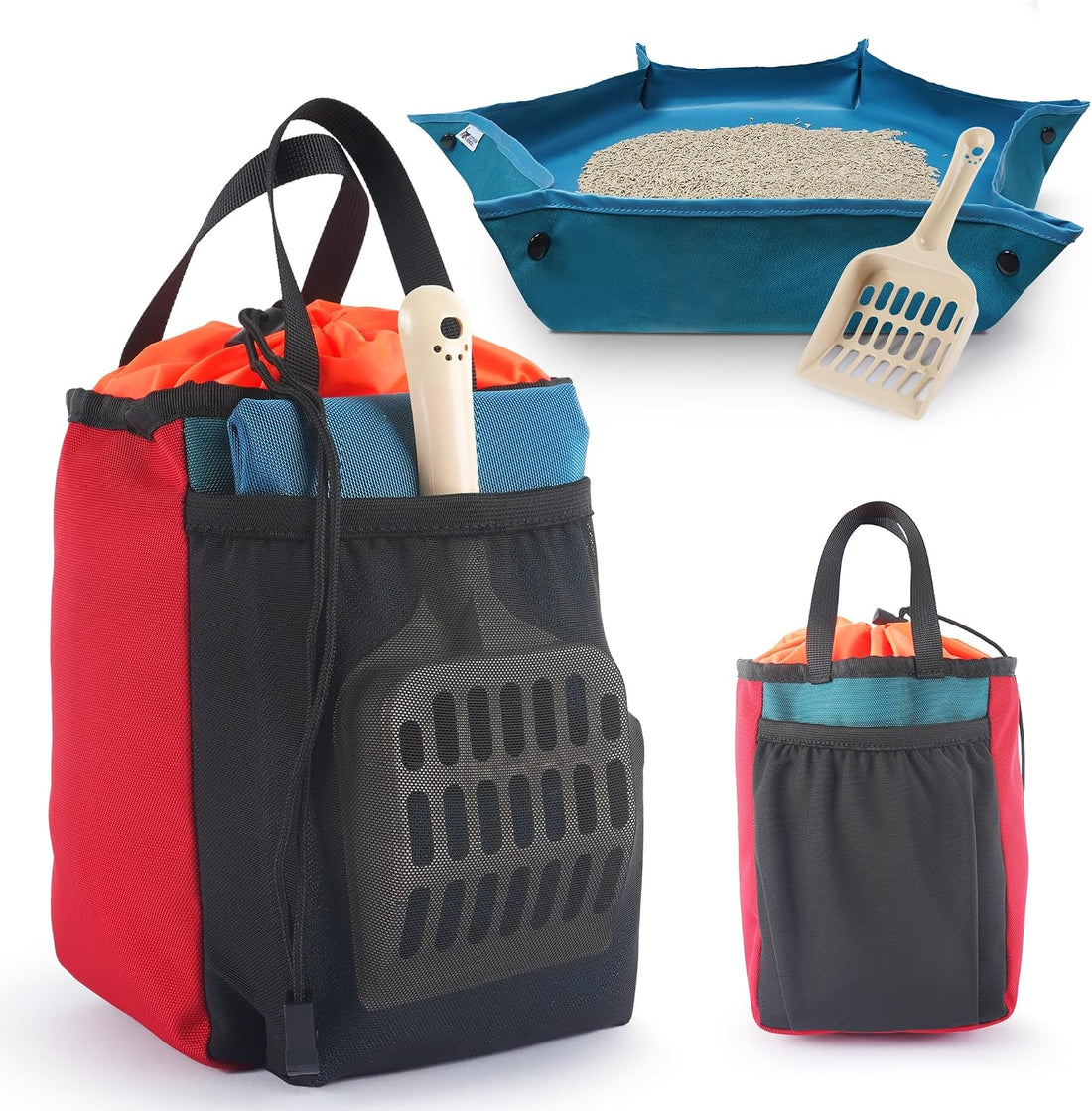 OutdoorBengal Go Litter™ Portable Travel Litter Box Set for Cats