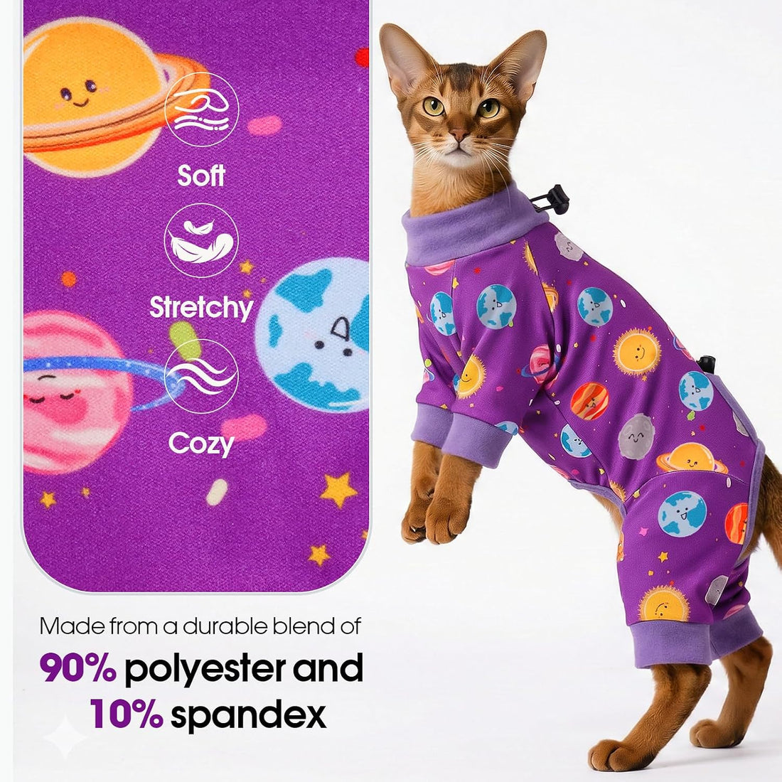 Cat Hair Control Suit with Sticky Fabric, Breathable Recovery Suit
