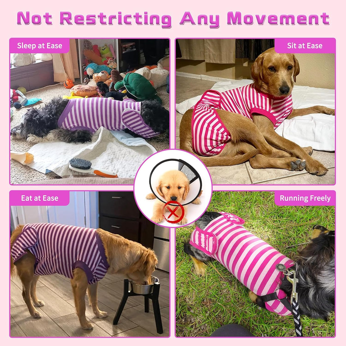 Dog Recovery Suit for After Neuter Spay Abdominal Wounds Protector