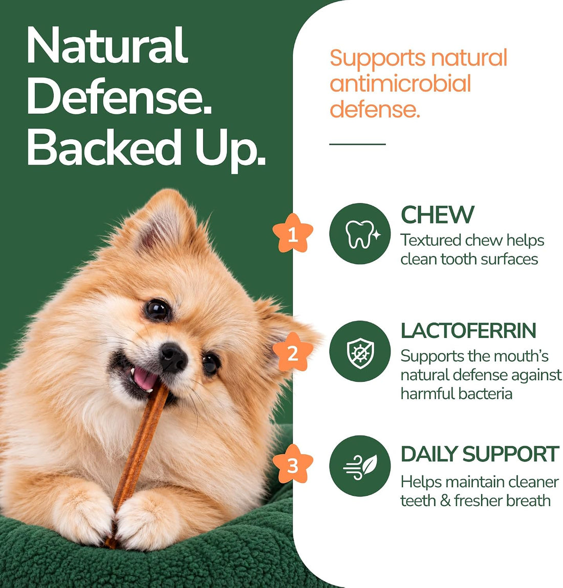 Doggies™ Dental Treats with lactoferrin