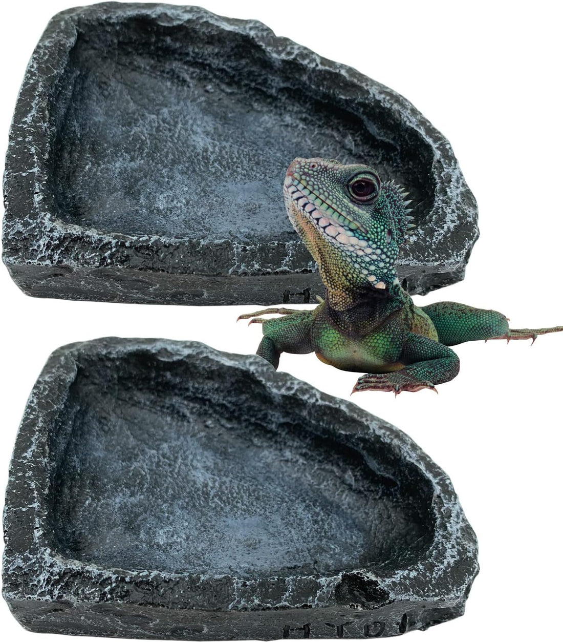 2 Pack Reptile Feeding Dish Corner Bowl