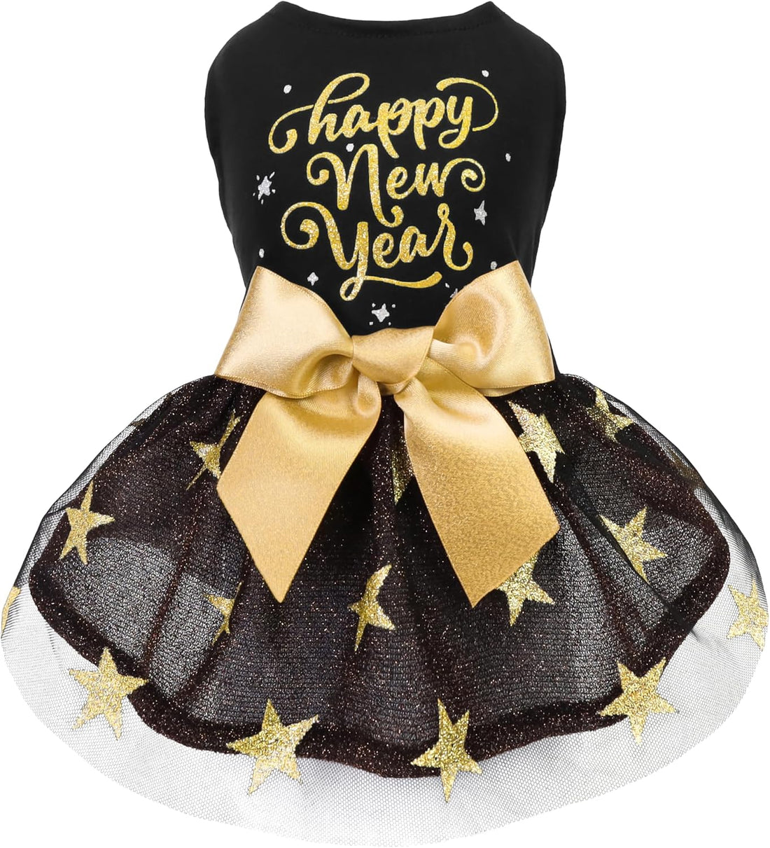 Fitwarm Birthday Girl Dog Tulle Dress, Dog Clothes for Small Dogs Girl