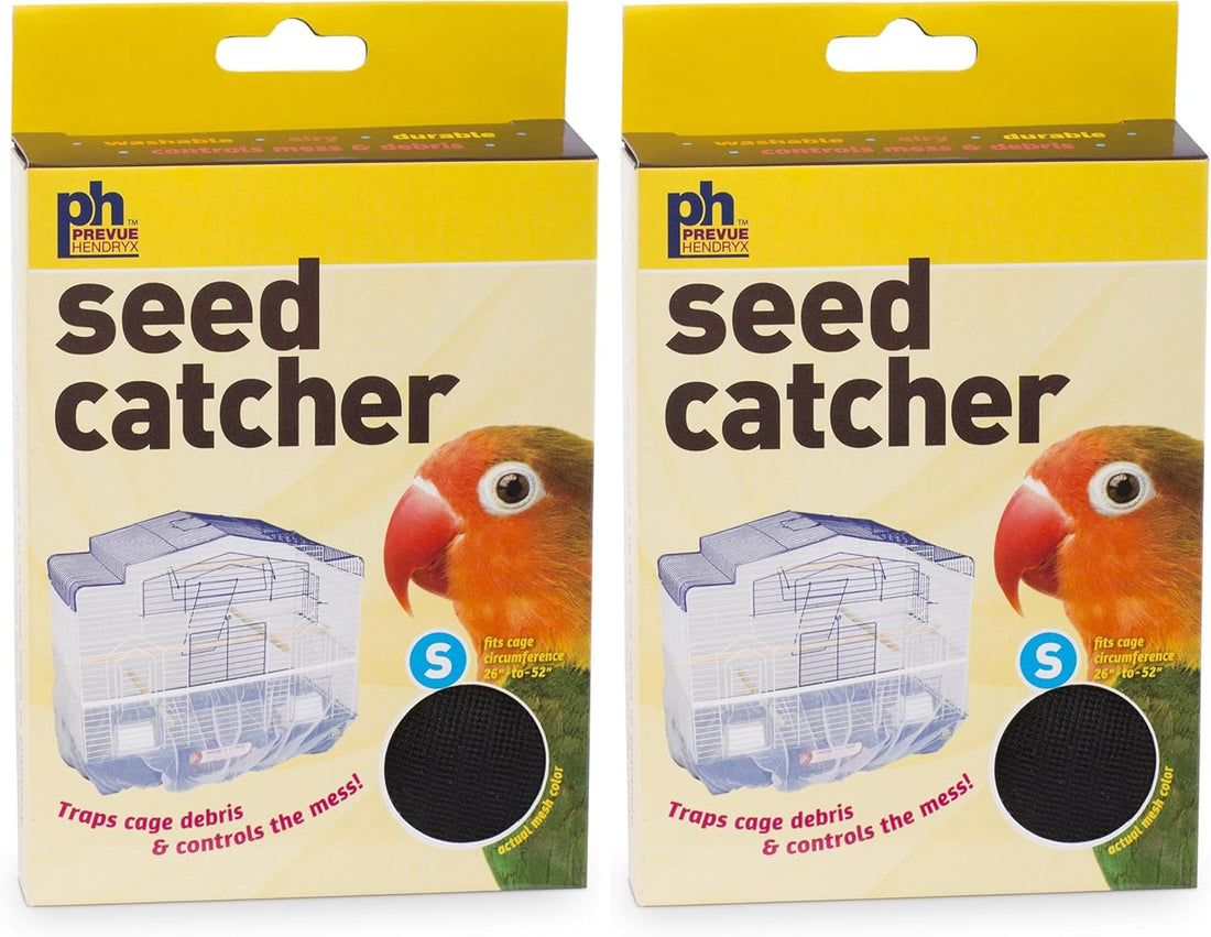 Prevue Pet Products 820B Mesh Bird Seed Catcher, Black, Small/7"