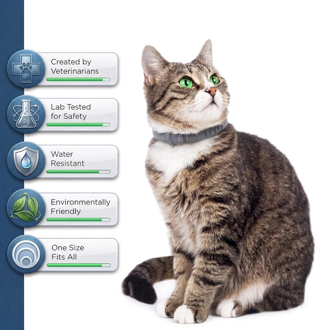 Flea and Tick Collar for Cats - Offers 12-Month Protection