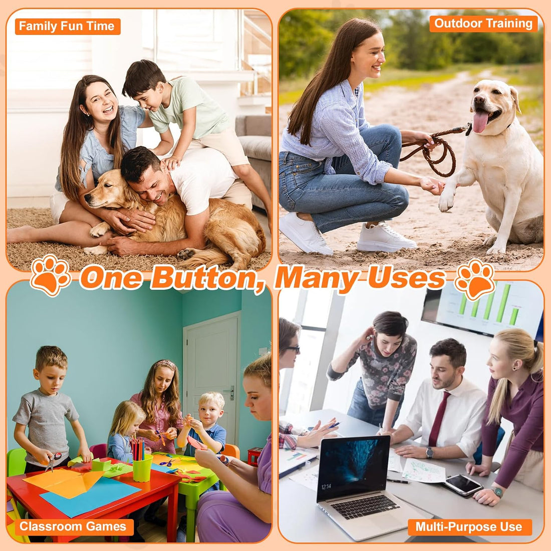 Dog Talking Buttons for Communication, 12 Pack