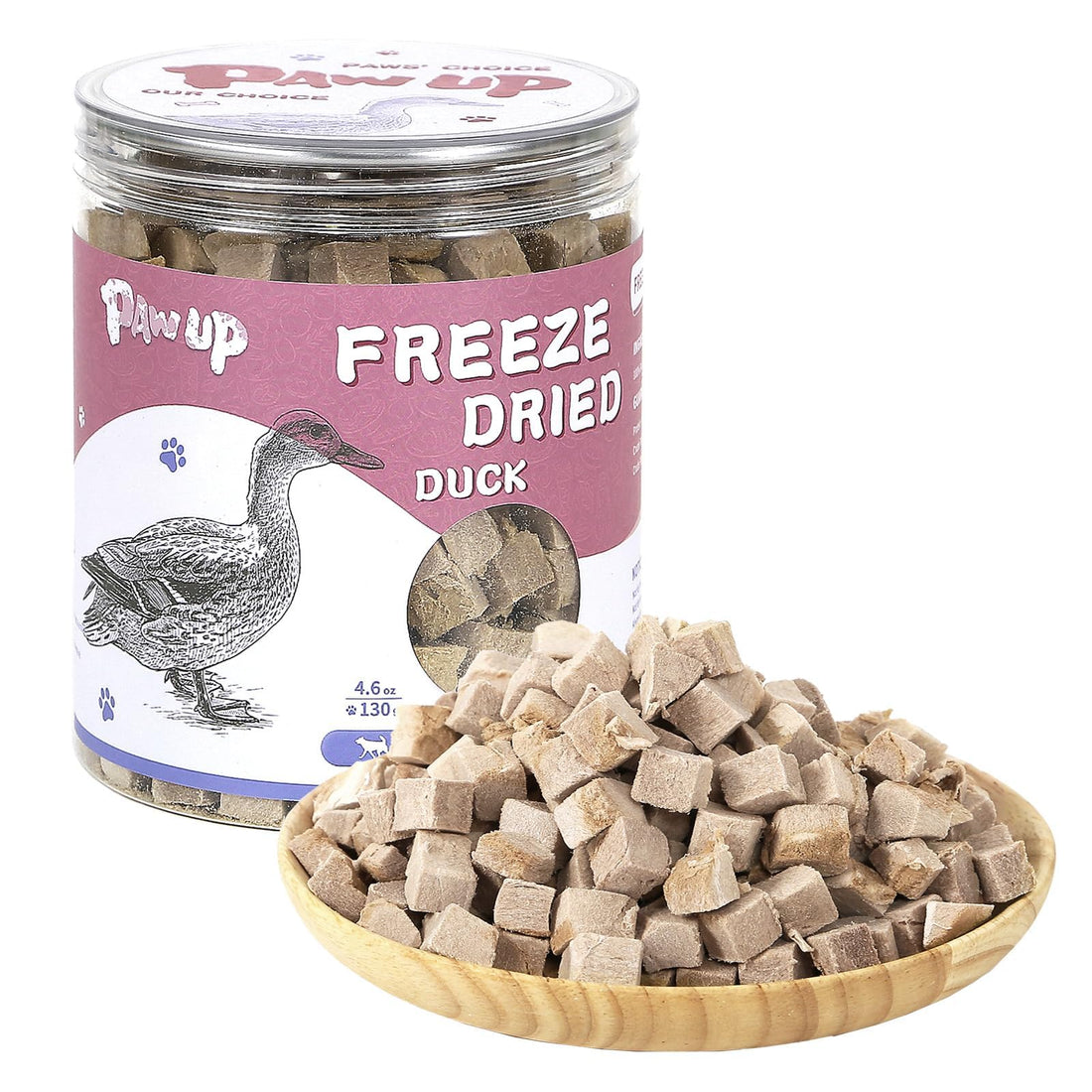 PAWUP Freeze-Dried Duck Treats for Cats & Dogs