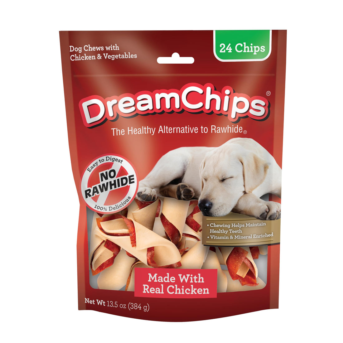 DreamBone DreamChips, Rawhide Free Dog Chews Made with Real Chicken