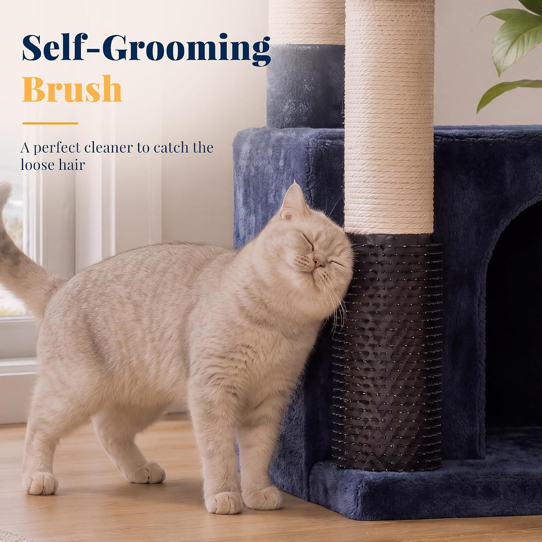 Hey-brother Cat Tree Tower with Extra Large Platform, Big Condo